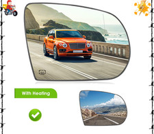 Passenger Side Mirror Glass Replacement Fits for 2014-2019 Jeep Cherokee, 2017