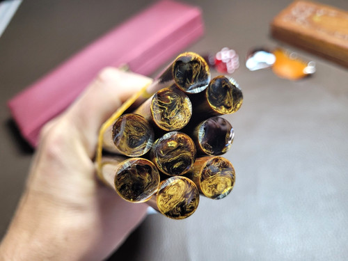 Amber Bakelite Sticks Phenolic Resin faturan making prayer beads, rosary, tasbih