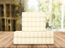 Elegant Comfort Luxury Soft Bed Sheets Dobby Stripe 1500 Premium Hotel Quality