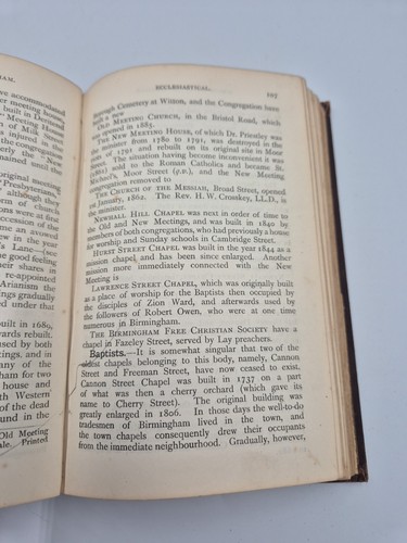 Handbook Of Birmingham Dated September 1886 Antique Vintage Book - Imagen 9 de 15