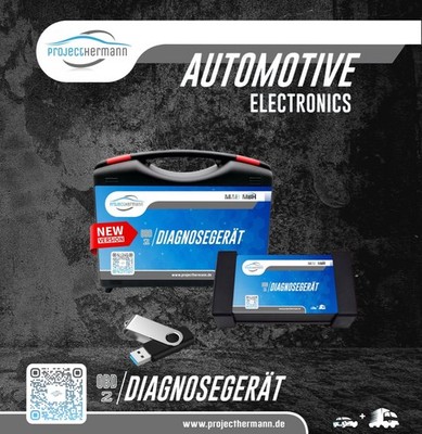 KFZ-Profi Diagnosegerät für LKW/PKW, Transporter 2022/26  eOBD OBD1 OBD2 Scanner
