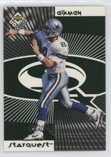 1998 UD Choice Starquest/Rookquest Green Troy Aikman Shaun Williams HOF 0a4