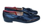 Salvatore Ferragamo Black Leather Kiltie Tassel Loafer Slip On Dress Shoe SZ 11C — photo 4