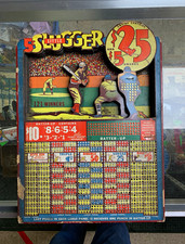 Slugger Mechanical Baseball Trade Tavern Punch Board Game 1940&rsquo;s .5 Cent