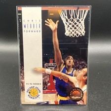 SkyBox 1993-94 Rookie #227 Chris Webber Golden State Warriors Basketball Card