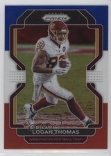 2021 Panini Prizm Red White & Blue Prizm Logan Thomas #210 15ej