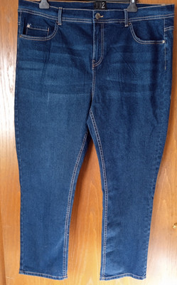 Damen Jeans  blau Größe 54 Straight  Fit ,  UP2 Fashion Plus Size, Neu