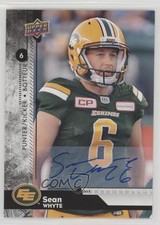 2018 Upper Deck CFL Auto Sean Whyte #8 Auto 18vd