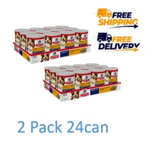 2 Pack - Hill's Science Diet Adult 7+ Chicken & Barley Entree Wet Dog Food