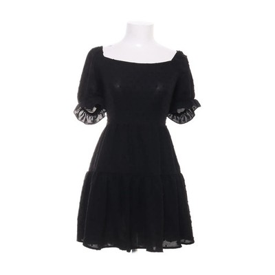 Shein, Kleid, Größe: 38, Schwarz, Polyester, Gepunktet, Damen #rWc