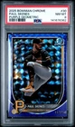 2025 Bowman Chrome - Paul Skenes #30 Purple Geometric Refractor /250 PSA 8 NM MT