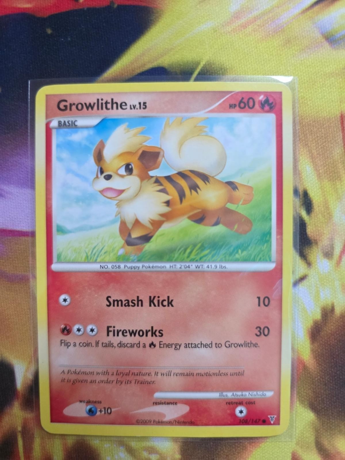 GROWLITHE 108/147 Common Supreme Victors Pokemon Moderately Played