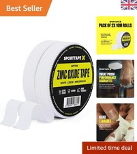 Athletic Finger Tape - 2 Rolls of 20m Zinc Oxide Tape for Injury Prevention 0.30 per metre