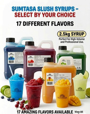Slush Syrup 2.5 kg  17 Flavours  Available High Quality Slush