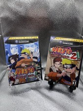 Naruto: Clash of Ninja 1 & 2 (Nintendo GameCube) Bundle Both w/Manuals. Clean