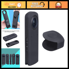Portable Silicone Case for 360  Camera, Waterproof Skin Cover - Black Protector
