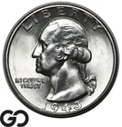 1943 Washington Quarter, Blast White Superb Gem BU++