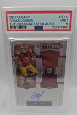 2022 Panini Legacy - Futures Dual Patch Autographs Drake London Silver /199