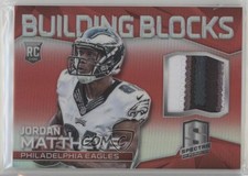 2014 Spectra Building Blocks Jerseys Red Prizm 10/10 Jordan Matthews Patch 0c3