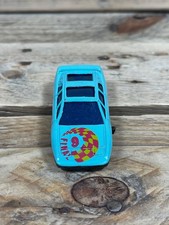 Final 9 Checkered Flag Light Blue Sports Car Diecast Racing Vehicle Model Toy