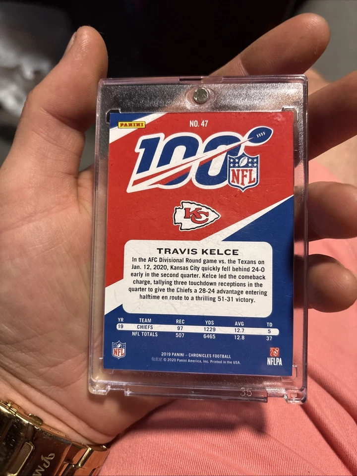 2019 Panini Chronicles Travis Kelce Football Card 3 of 10 ￼ - Image 2 of 2