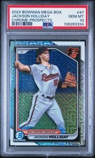 Jackson Holliday PSA 10 2024 Bowman Mega Box Chrome Prospects Mojo #47 Orioles