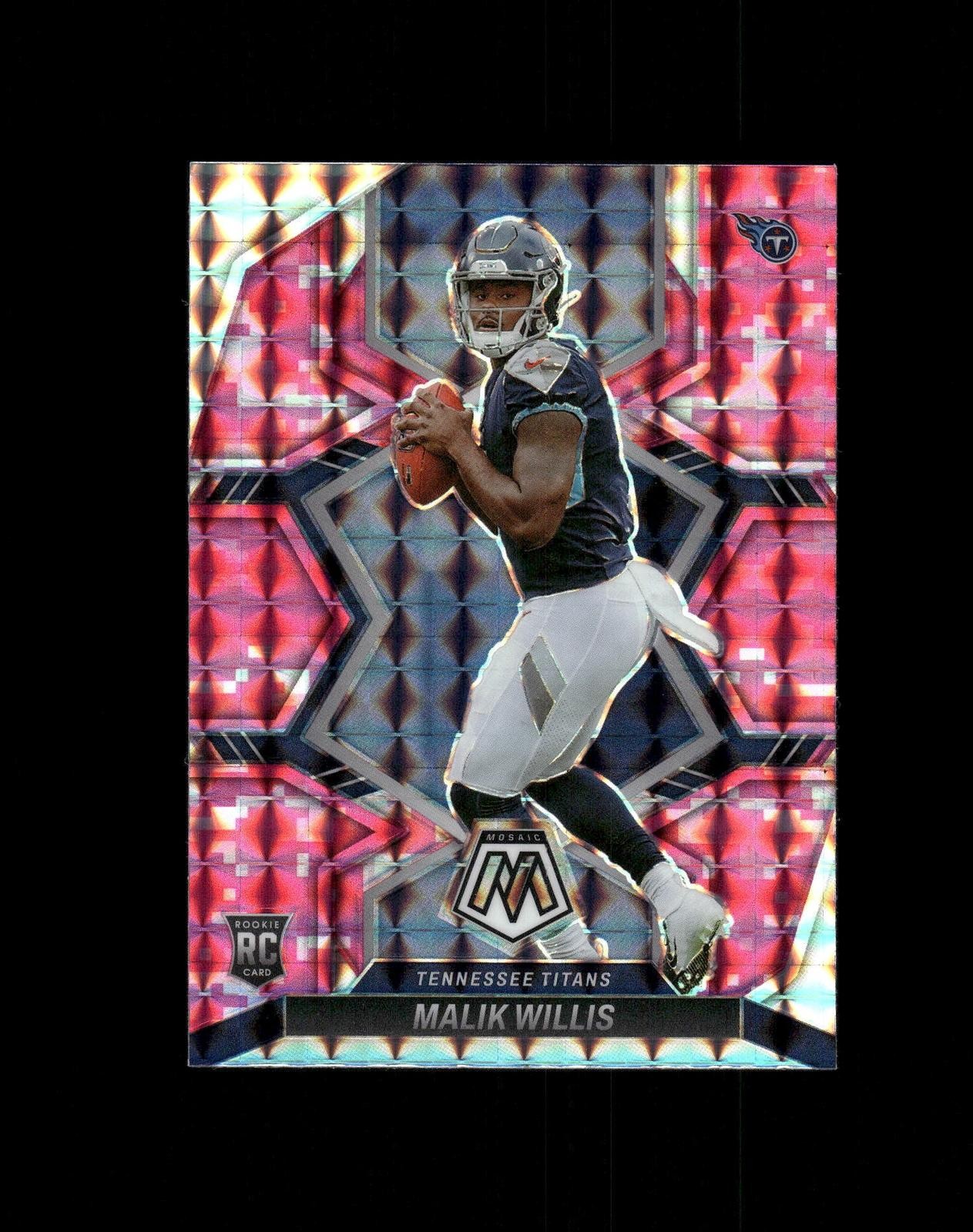2022 Panini Mosaic #302 Malik Willis Mosaic Camo Pink