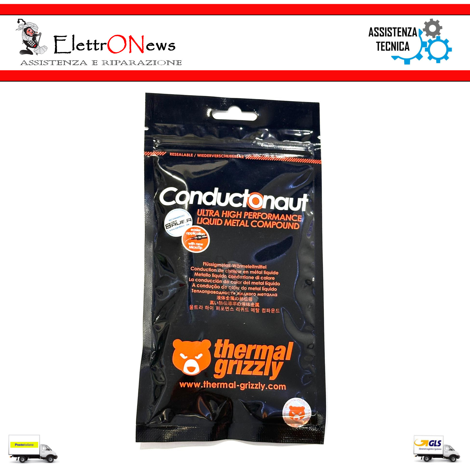 Metallo Liquido per PS5 THERMAL GRIZZLY per CPU/GPU da 1G per Playstation 5 foto 2