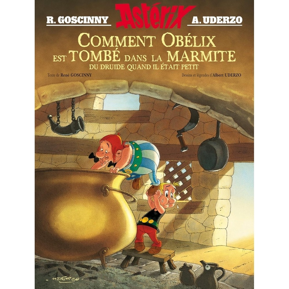 Asterix illustrated album - How Obelix fell into the cauldron (HC)