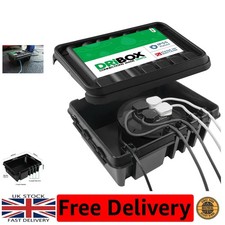 Durable Black Weatherproof Connection Box – Perfect for Christmas & Outdoor Use