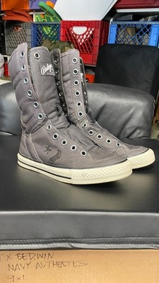 2010 CONVERSE X BODEGA BDGA POORMAN WEAPON ULTRA HI DEERSKIN BLACK