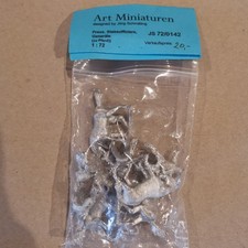 Art Miniaturen, Zinn Figuren, JS 72/0142, Preus. Stabsoffiziere (zu Pferde)