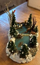 Dept 56 Mill Creek Pond Village Accessories 52651 Retired Deer, Beaver, Cardinal
