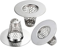 Bathroom Sink Drain Strainers for 1.1"-1.25" Depth Than 1.6" Drain Hole Catcher