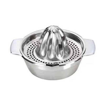 304 Stainless Steel Manual Lemon Squeezer Juicer with OPP Bag + Color Box