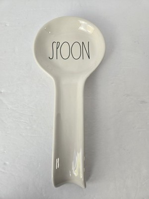 Rae Dunn by Magenta White Ceramic Spoon Rest 10 1/2'' New