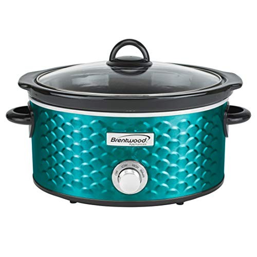 Brentwood Appliances Sc-140bl 4.5-quart Scallop Pattern Slow