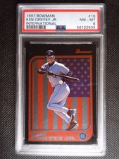 1997 Bowman - Ken Griffey Jr #16 International - PSA 8 - Graded NM-MT