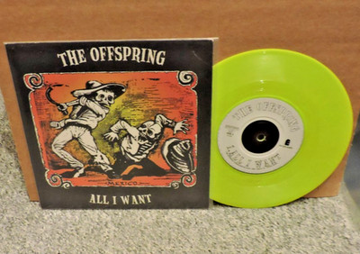 The Offspring- All I Want (7'', Neon Lime Green, 1st Press 1997)