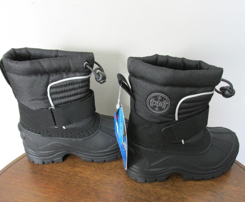 NEW TODDLER BOYS TOTES TAELOR WATERPROOF WINTER SNOW BOOTS 5T 5 6T 6 10T 10 - Image 2 of 4