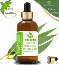 Pure Herbs Eucalyptus Globulus 100 Pure Natural Essential Oil Glass nR803