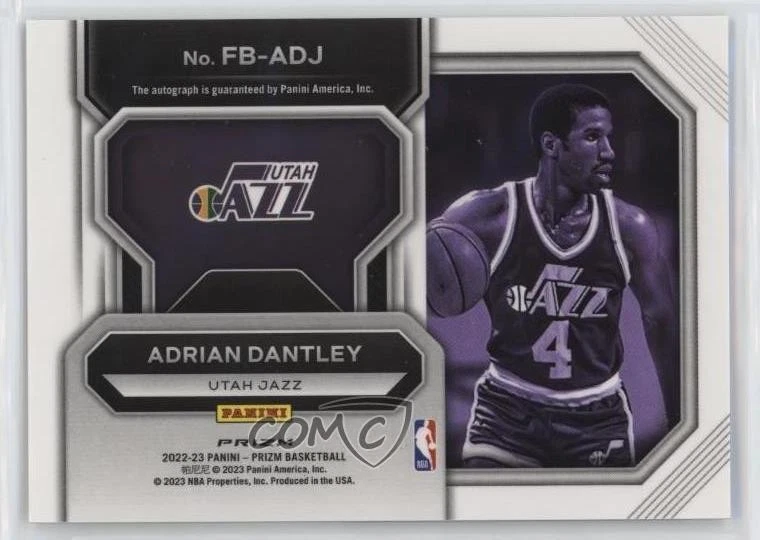 2022-23 Panini Prizm Fast Break Auto Adrian Dantley #FB-ADJ Auto HOF - Image 2 of 2