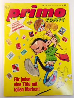 ungelesenes!!! Gevacur Comic: primo Nr. 29 1971 mit Beilage "BRIEFMARKEN"!!!