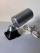vintage połowa wieku nowoczesny obrotowy stożek uchwyt ścienny lampa kinkiet srebrny