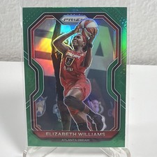 2021 Panini Prizm WNBA Prizms Green #34 Elizabeth Williams Atlanta Dream NM Card