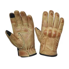 Men's Tan Leather Gloves with kevlar Size Medium 8177.00