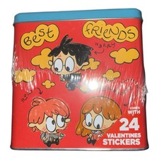 New Harry Potter Wizarding World Valentines Day Tin Card Box with Stickers