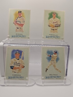 2010 Topps Allen&Ginter's-Everth Cabrera, Eric Byrnes, Carlos Beltran & Porcello