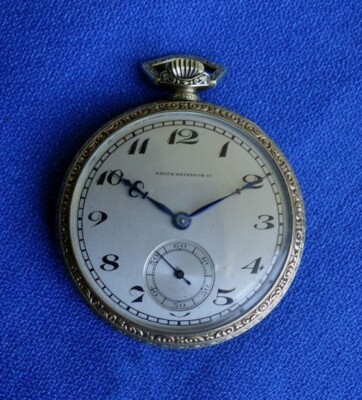 Smith Patterson Yellow Gold Filled Pocket Watch Moeris 17