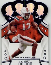 2020 Panini Chronicles Draft Picks DeeJay Dallas Crown Royale Blue #96 Miami